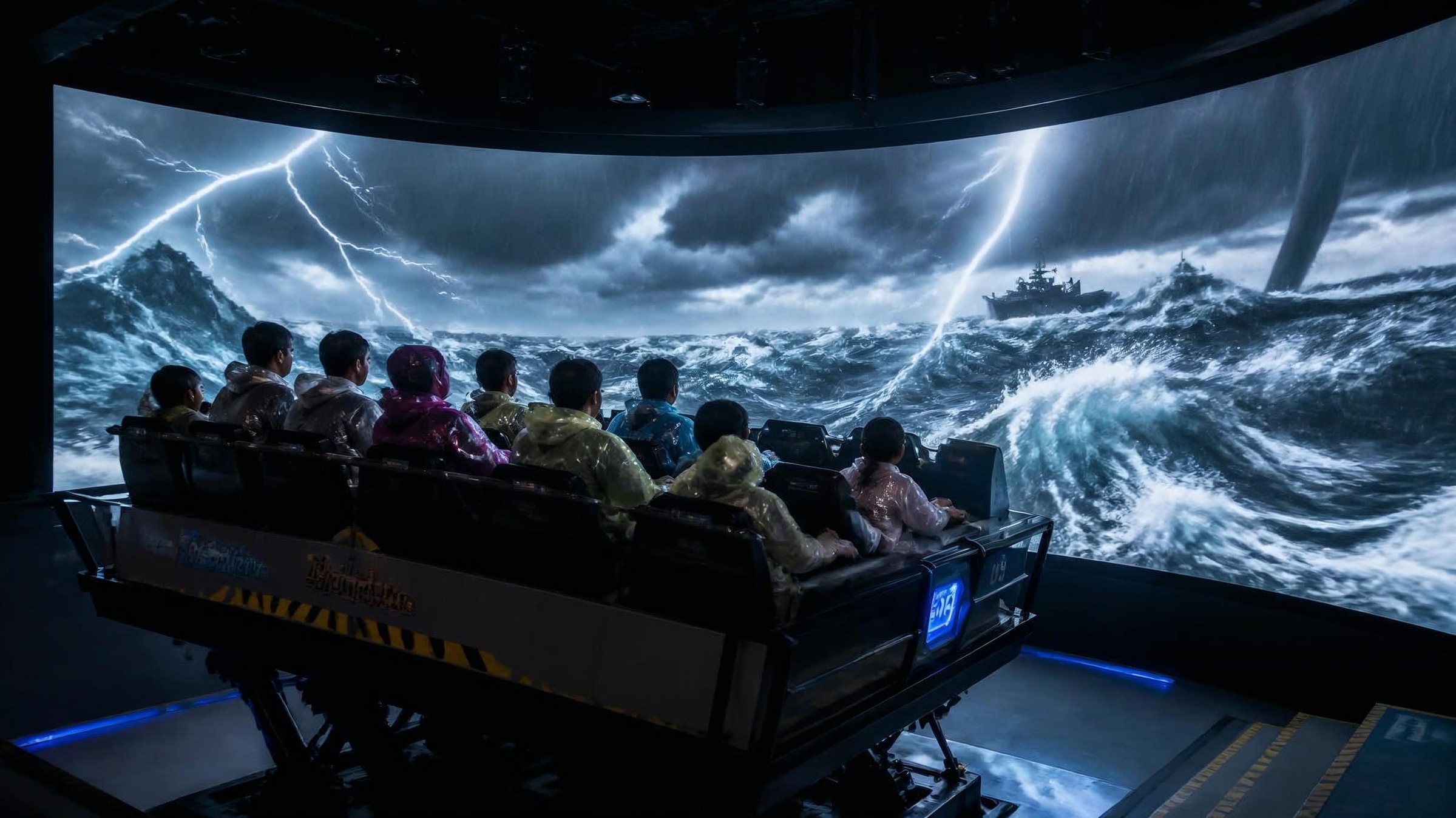 Bermuda Adventure panoramic screen and boat-style seating