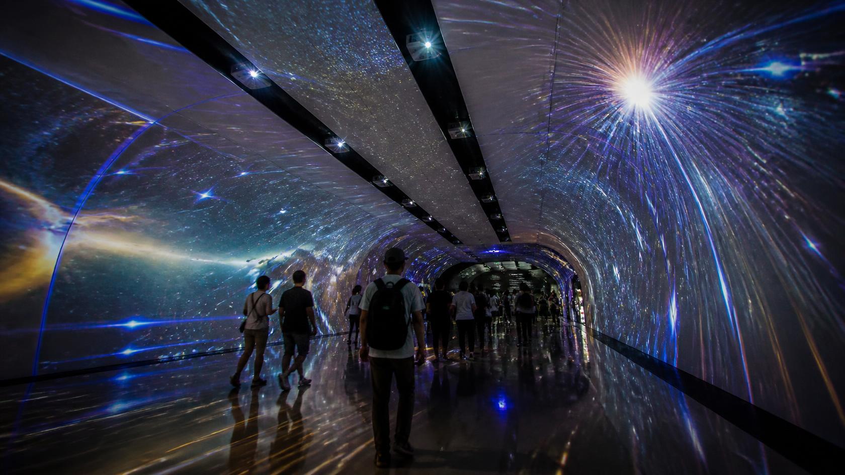 Immersive Light and Shadow Tunnel Projection System Solution product visual