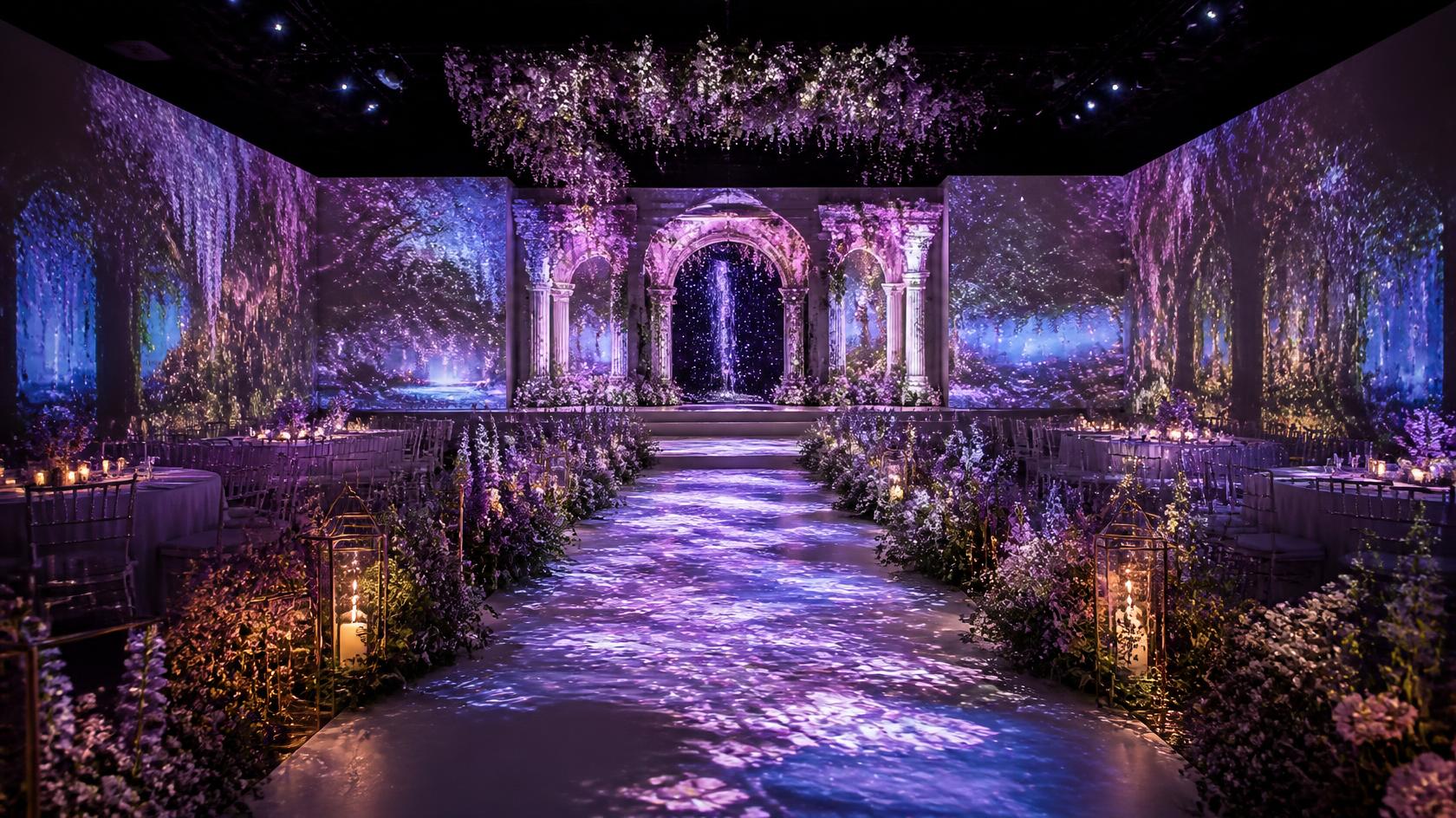 Fully Immersive Light & Shadow Wedding Banquet Hall System Solution product visual