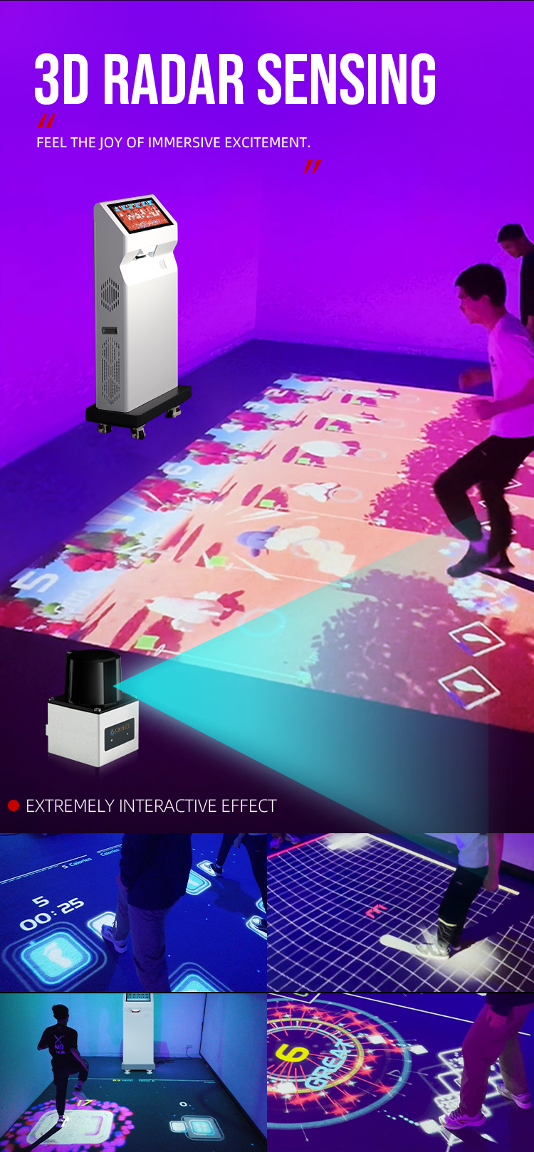 Mini SAIO Sports Floor Interactive All-in-One Machine product visual gallery visual 2
