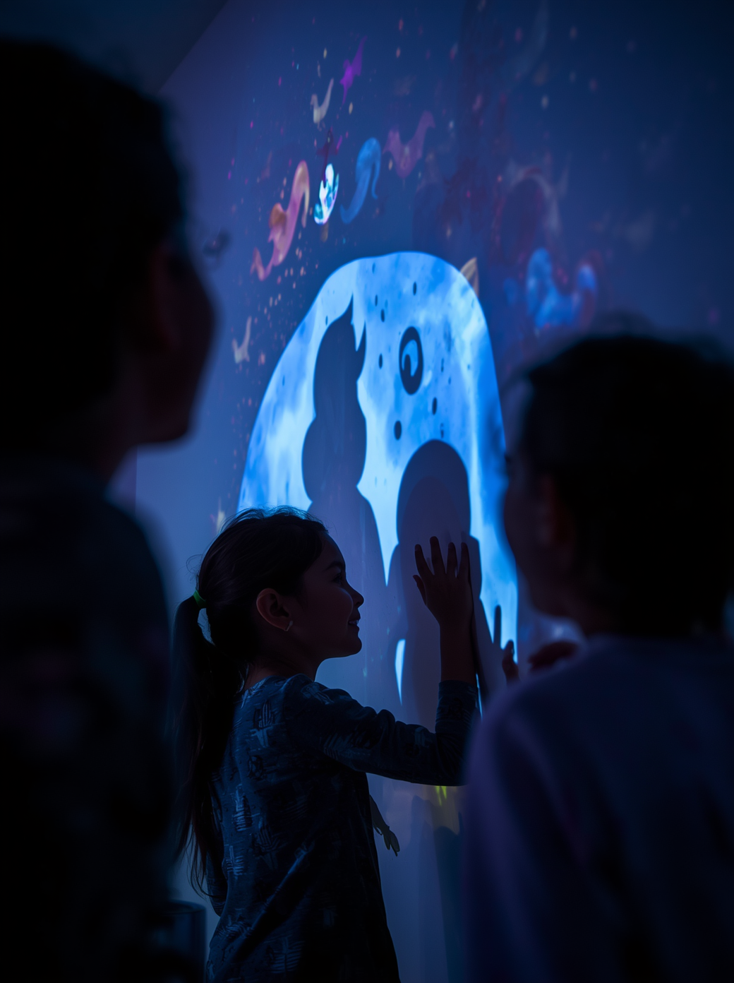Interactive projection system for wall and floor experiences