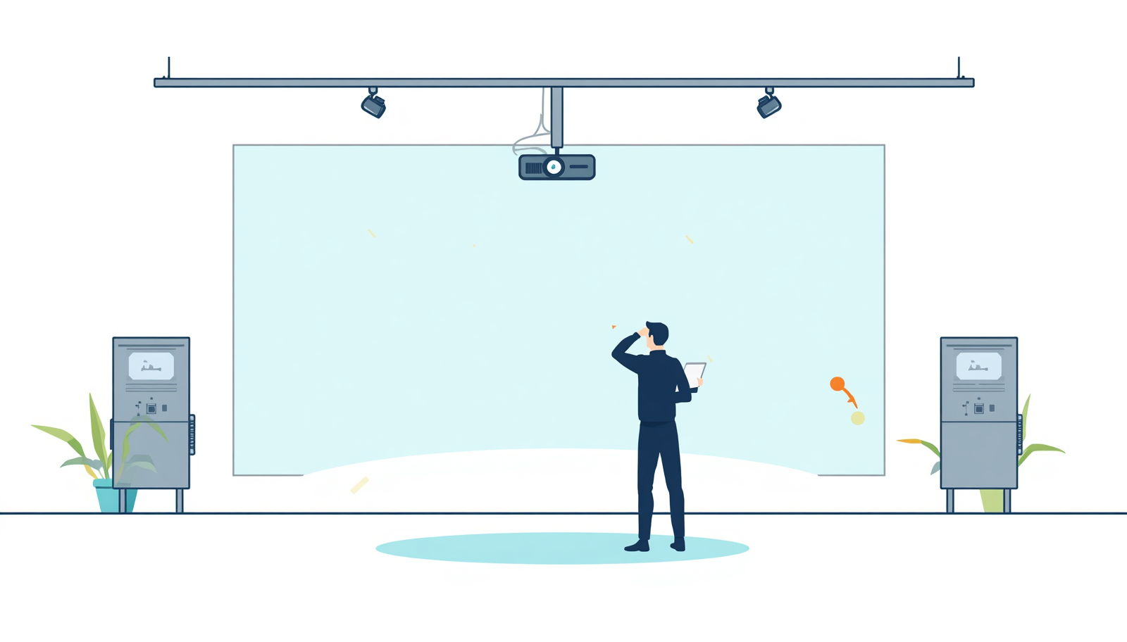 Flexible technical support for projection projects